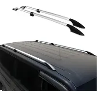 Omac Dachreling Dachgepäckträger für Opel Combo D 2012-2019 L2 Langer Alu Grau