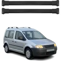 Omac 7520928B Dachreling Dachträger Aluminium für VW Caddy III Kombi (2KB, 2KJ, 2CB, 2CJ) Caddy III Kastenwagen (2KA, 2KH, 2CA, 2CH) CADDY IV Kombi