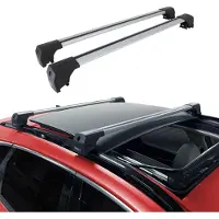 Omac 7561916 Dachreling Dachträger Aluminium 75 kg Max für VW Touareg (CR7)