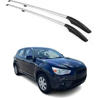 Omtec Dachreling Dachgepäckträger Relingträger für Mitsubishi ASX 2010-2025 Alu Silber