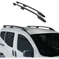 Omac Dachreling für Citroen Nemo Fiat Fiorino Qubo Peugeot Bipper Alu Schwarz ABE