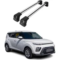 Omtec 4031913 Dachreling Dachträger Aluminium 75 kg Max für KIA Soul III (SK3)