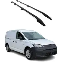 Omtec Dachreling Dachgepäckträger für VW Caddy 2020-2025 Langer L2 Alu Schwarz