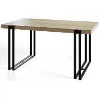 Alpi Möbel Alpi Moebel, Rechteckiger Esstisch Rosa, Modern Ausziehbarer Tisch 180-280x90x77 cm, Halifax mit Schwarz Metallbeinen