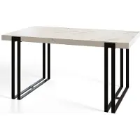 Alpi Möbel Alpi Moebel, Rechteckiger Esstisch Rosa, Modern Tisch 200x90x77 cm, Marmur mit Schwarz Metallbeinen