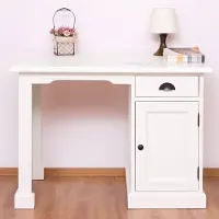 Casa Padrino Landhausstil Schreibtisch Weiß 110 x 70 x H. 78 cm - Büro Möbel
