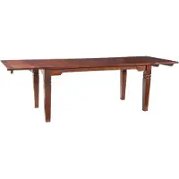 MASSIVMOEBEL24.DE MASSIVMOEBEL24 Esstisch mit Ansteckplatten Akazie 180-220/260x90x76 nougat lackiert OXFORD #121