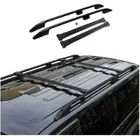 Omtec Dachreling + Dachträger für Ford Connect 2002-2014 Kurzer Aluminium Schwarz 4x