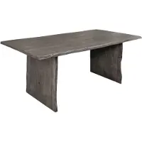 MASSIVMOEBEL24.DE MASSIVMOEBEL24 Baumtisch Akazie 200x100x76 grau lackiert PURE ACACIA #415