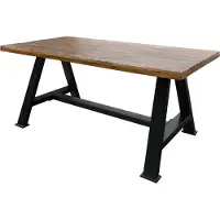 MASSIVMOEBEL24.DE MASSIVMOEBEL24 Esstisch Altholz 160x90x76 mehrfarbig lackiert INDUSTRIAL #84