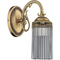Casa Padrino Luxus Barock Wandleuchte Messing mit Patina H. 33 cm