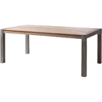 MASSIVMOEBEL24.DE MASSIVMOEBEL24 Esstisch Akazie 220x100x76 beige lackiert AMSTERDAM #116