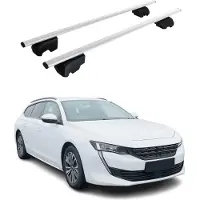 Omtec Dachträger Gepäckträger für Peugeot 508 2018-2023 Grundträger ABE Silber 2x