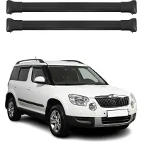 Omtec 6606928B Dachreling Dachträger Aluminium für SKODA YETI (5L)