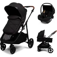 Zesso Baninni 3-in-1 Multiständer Kinderwagen mit Autositz Nelia Schwarz