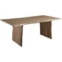 MASSIVMOEBEL24.DE MASSIVMOEBEL24 Baumtisch Akazie 220x100x76 natur lackiert PURE ACACIA #116
