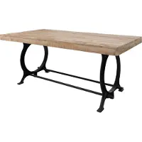 MASSIVMOEBEL24.DE MASSIVMOEBEL24 Esstisch Altholz 220x100x80 lackiert INDUSTRIAL #29
