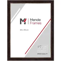 MendeFrames H025 Holzrahmen Schwarz 50x50 Antireflexion