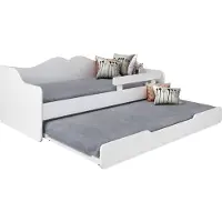 BDW Kinderbett, Jugendbett, Doppelbett mit Lattenrost, Weiss, 160 x 70 cm