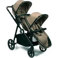 Zesso Baninni Luiz XL Duo Kinderwagen Taupe – Innovative Lösung mit Extra Geräumigen, Wandelbaren Sitzen von der Geburt bis 22 kg
