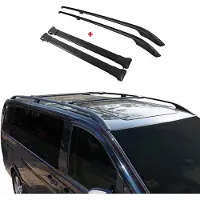 Omac Dachreling + Dachträger SET für VW Caddy 2015-2020 Kurzer Aluminium Schwarz 4tlg