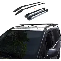 Omtec Dachträger + Dachreling SET für VW Caddy 2015-2020 L2 Langer Alu Schwarz 4tlg
