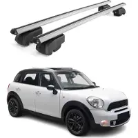 Omtec Dachträger Gepäckträger für Mini Countryman R60 SUV 2010-2016 ABE Alu Grau