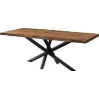 MASSIVMOEBEL24.DE MASSIVMOEBEL24 Baumtisch Sheesham 200x100x76 natur gebeizt / Mikado-Beine anthrazit matt FREEFORM 5