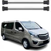 Omtec Dachträger Grundtäger für Opel Vivaro B C 2014-2025 75kg Aluminium Silber 2 tlg