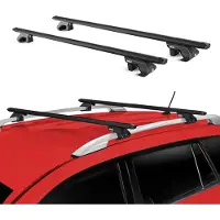Aurilis Dachträger Gepäckträger für BMW 5er Touring E34 1991-1997 Alu Schwarz 2 tlg ABE