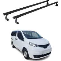 Omtec Dachträger Grundtäger für VW T7 Multivan 2021-2025 75kg Aluminium Schwarz 2 tlg