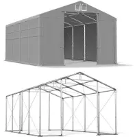 Das Company 6x8 Graues Magazin Zelt WINTER PLUS MSD