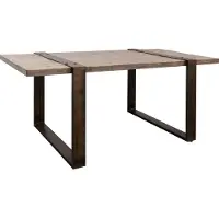 MASSIVMOEBEL24.DE MASSIVMOEBEL24 Esstisch Mango 170x90x76 braun lackiert HEAVY INDUSTRY #203