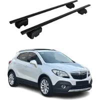 Omtec Dachträger Gepäckträger für Opel Mokka A 2012-2015 Grundträger ABE Schwarz