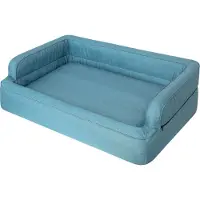 Stanis³aw Jurga Hundebett, Möbel für Tiere, Katzenbett, Abnehmbar Bezug, Hundekorb, Hundekissen, Hundeliege, Schlafplätze, Hundesofa, Blau, XL: 96x62 cm