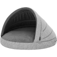 TexCorp Hundehütte "CAVE" R2 ( Ø90x60 cm ) – 2in1 Haustierbett & Kuschelhöhle für Hunde und Katzen, abnehmbarer Bezug – Doggy