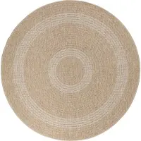 Ayyildiz Hali Outdoor Teppich COMILLA Beige 80 cm Rund