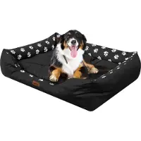 TexCorp Hundebett "Puffy" - M: 67x54 cm | Hundebett, Hundesofa, Hundekörbchen | Doggy