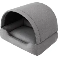 Stanis³aw Jurga Hundebett, Stoffhundehaus, Katzenhöhle, Hundehütte, Hundekorb, Hundeliege, Schlafplätze, Möbel für Tiere, Hundesofa, Graphit, L: 60x47 cm