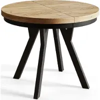 Alpi Möbel Esstisch Rund Evo, Moderner Esstich Ausziehbar, Tisch mit Stabile Konstruktion, Durchmesser 100 - 200 cm, Farbe Craft