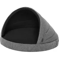 TexCorp Hundehütte "CAVE" R1 ( Ø65x50 cm ) – 2in1 Haustierbett & Kuschelhöhle für Hunde und Katzen, abnehmbarer Bezug – Doggy