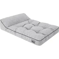TexCorp Hundematratze "Destiny" L 98×62 cm – elegantes Hundebett mit erhöhter Seite, wasserabweisend | Doggy