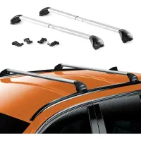 Aurilis Dachträger Grundträger für VW Sharan 7N 2010-2020 Aluminium Silber 2 tlg ABE