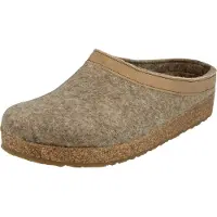 Iesse Schuh Haflinger Damen Pantoffel Hausschuh Grizzly Torben Wollfilz 713001, Größe:38 EU, Farbe:Braun