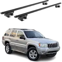 Aurilis Dachträger Gepäckträger für Jeep Grand Cherokee WJ 1999-2004 Alu Schwarz 2x ABE