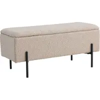 Zesso House Collection Bouclé Hocker Ylwa Beige