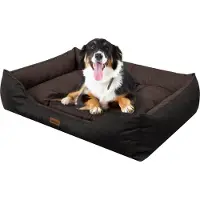 TexCorp Hundebett "Puffy" - L: 84x65 cm | Hundebett, Hundesofa, Hundekörbchen, Hundematratze, Hundecouch | Doggy