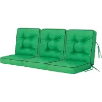 Stanislaw Jurga Schaukelkissen-Set "VENUS" – 3 Stück 50×110 cm | Bankkissen Garden Kissen Schaukelauflagen Bankauflagen Auflagen Kissen | HobbyGarden