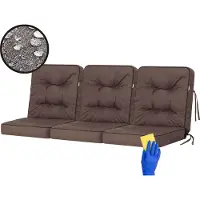 Sellbee Bjird Schaukelkissen Venus Bankkissen Gardenkissen Schaukelauflagen Bankauflagen Auflagen Kissen Hollywoodschaukel Schaukel Bank - Venus - 150 cm - Braun