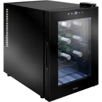Tristar Haushaltsgeräte Tristar Grand Saigneé, Thermoelektrische Weinkühler, Freistehend, 12 Flasche(n), 55 W, F, Schwarz